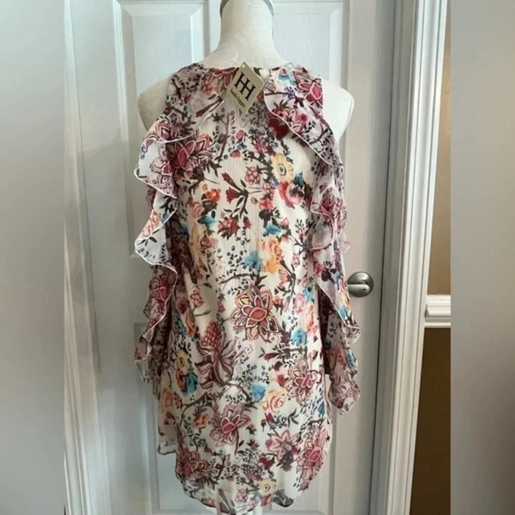 Haute Hippie ALC Boho Floral Pinks Mini Dress NWT - Picture 7 of 16